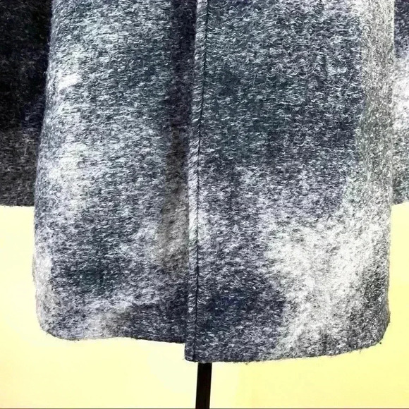 Nanette Lepore Sustainable Gray Ombre Wool Mohair Swing Jacket Coat Size S - Picture 9 of 16